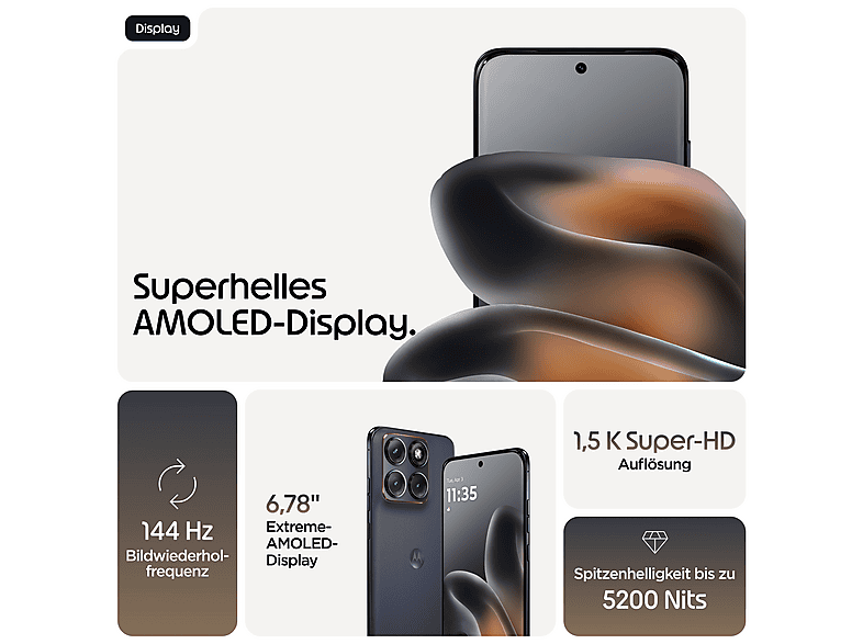 Thumbnail - MOTOROLA edge 70 fusion 256 GB Silhouette Dual SIM