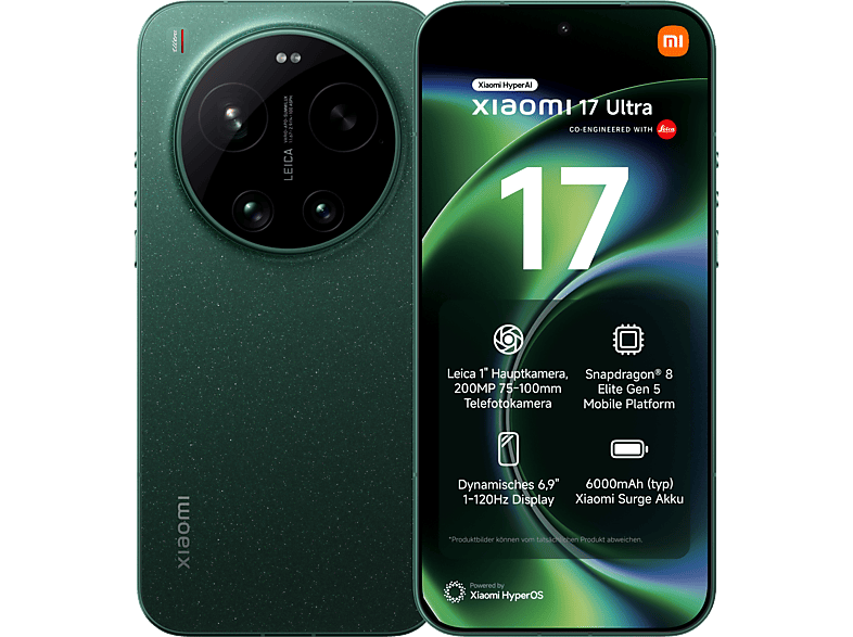 XIAOMI 17 Ultra 512 GB Starlit Green Dual SIM