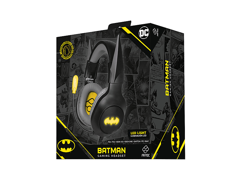 Thumbnail - BLADE SW2 DC Batmann LED, Over-ear Gaming Headset Schwarz