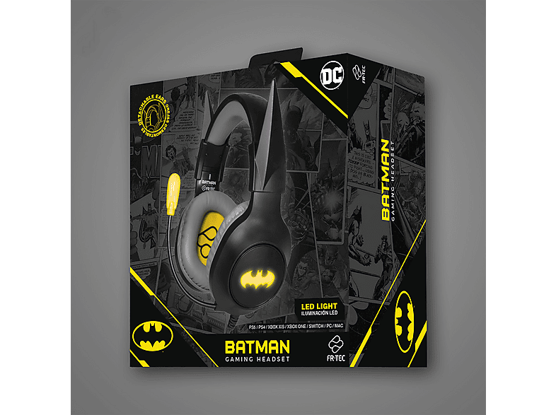 Thumbnail - BLADE SW2 DC Batmann LED, Over-ear Gaming Headset Schwarz