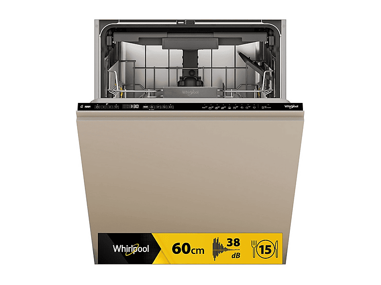 LAVASTOVIGLIE INCASSO Pannello frontale non in dotazione WHIRLPOOL WH7IA15AM6L0, Programmi 10, Dimensioni: L 60 cm, A 82 P 56 Rumorosità 38 dB(A), Consumo di acqua 9,9 l, Inox, Classe