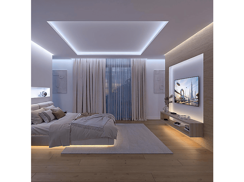 PHILIPS Hue Flux Gradient Lightstrip Zubehör, 2m Erweiterungsset RGBW