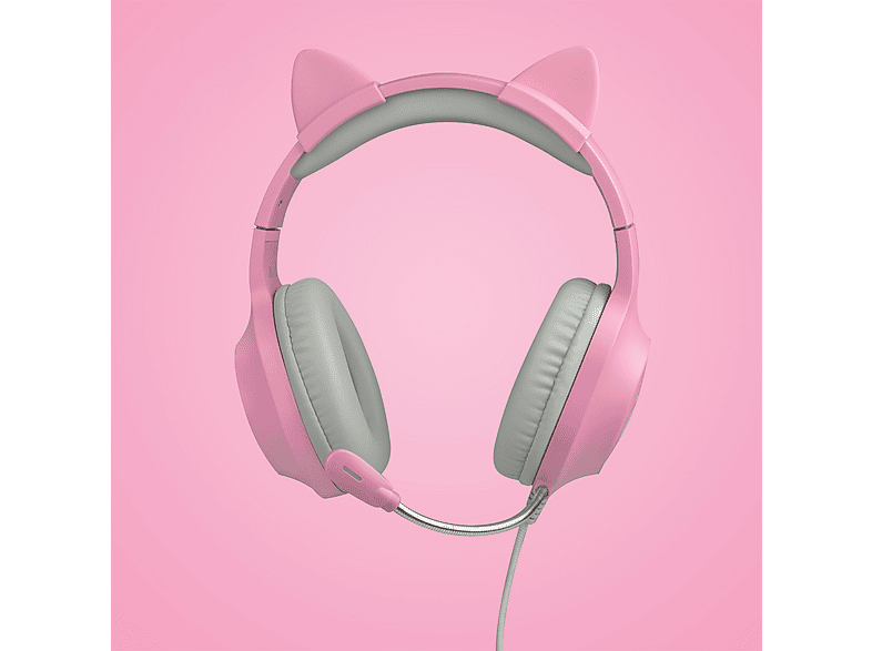 Thumbnail - BLADE SW2 Tanooki inkl. LED Light, Over-ear Gaming Headset Grau, Pink