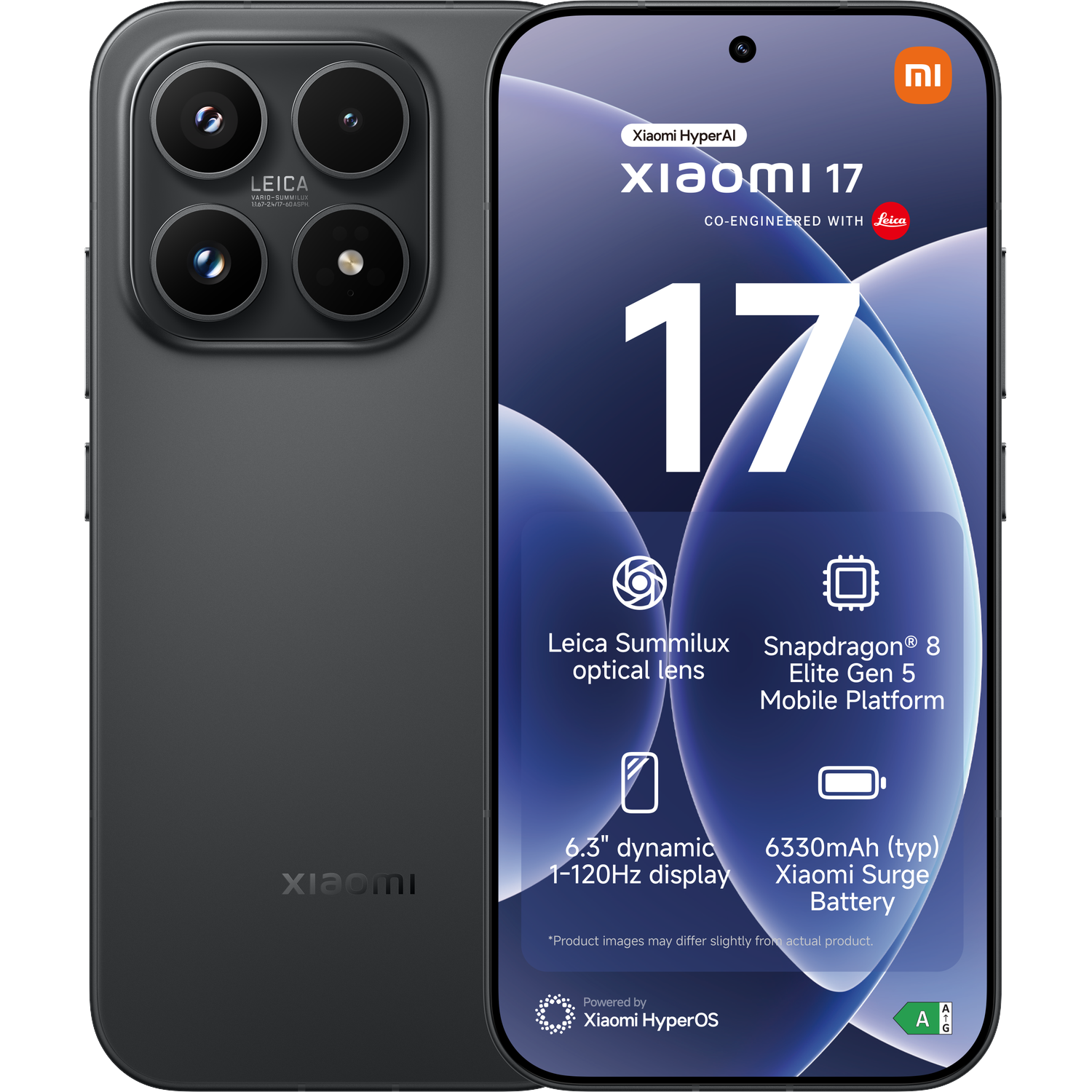 XIAOMI 17 12GB RAM - 512 GB Zwart afbeelding