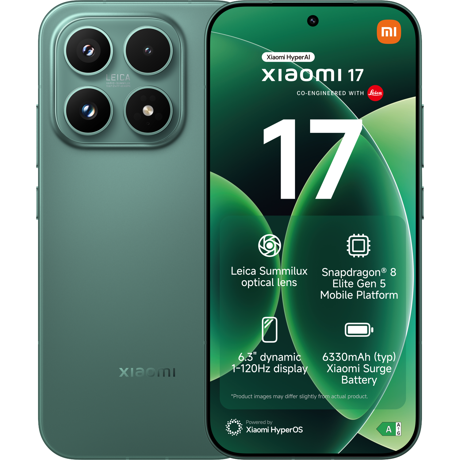 XIAOMI 17 12GB RAM - 512 GB Groen