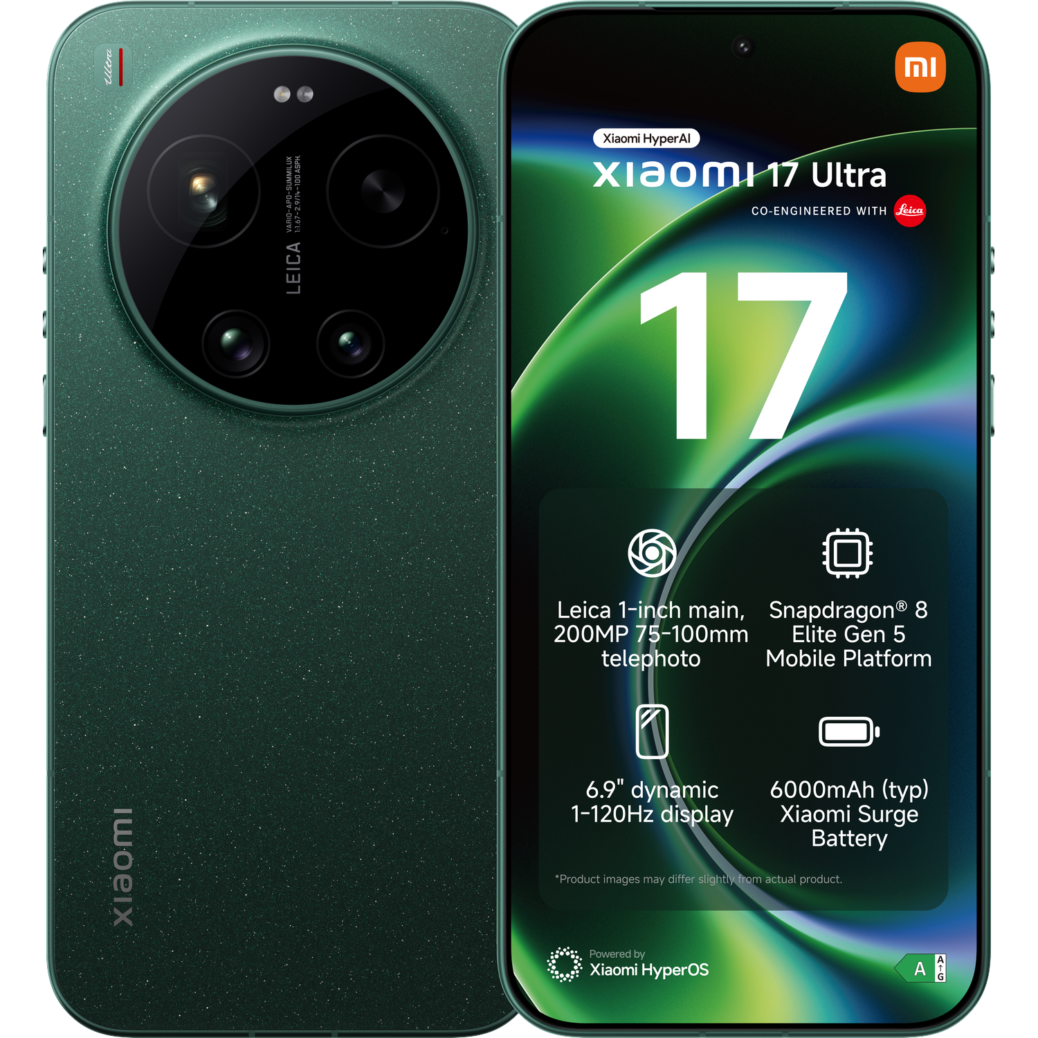 XIAOMI 17 Ultra 16GB RAM 512GB ROM - Groen - 512 GB Groen afbeelding