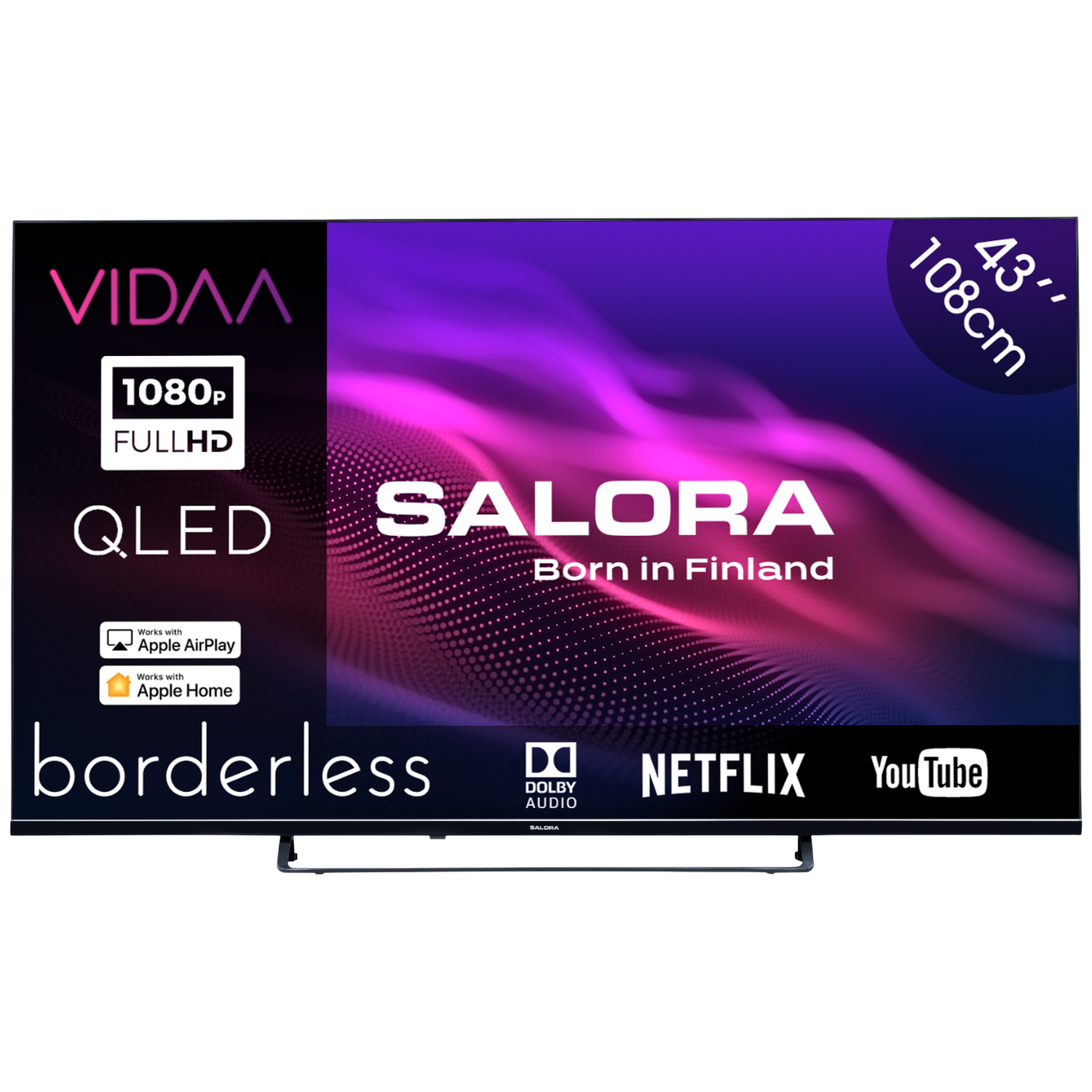 SALORA QLED43FV1 43" Smart TV Full-HD (2026) afbeelding