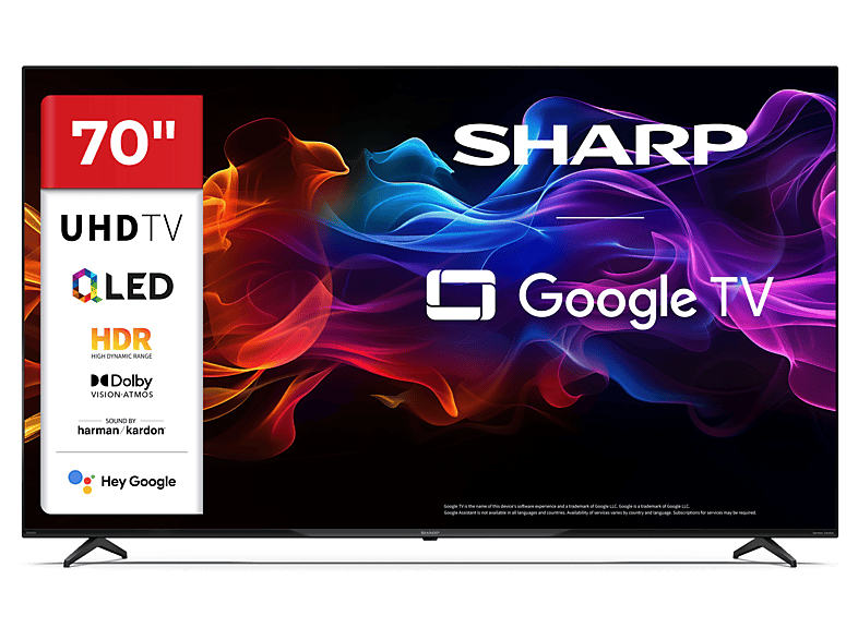 Telewizor QLED SHARP 70HP5465E 70" 4K Google TV Dolby Vision Czarny