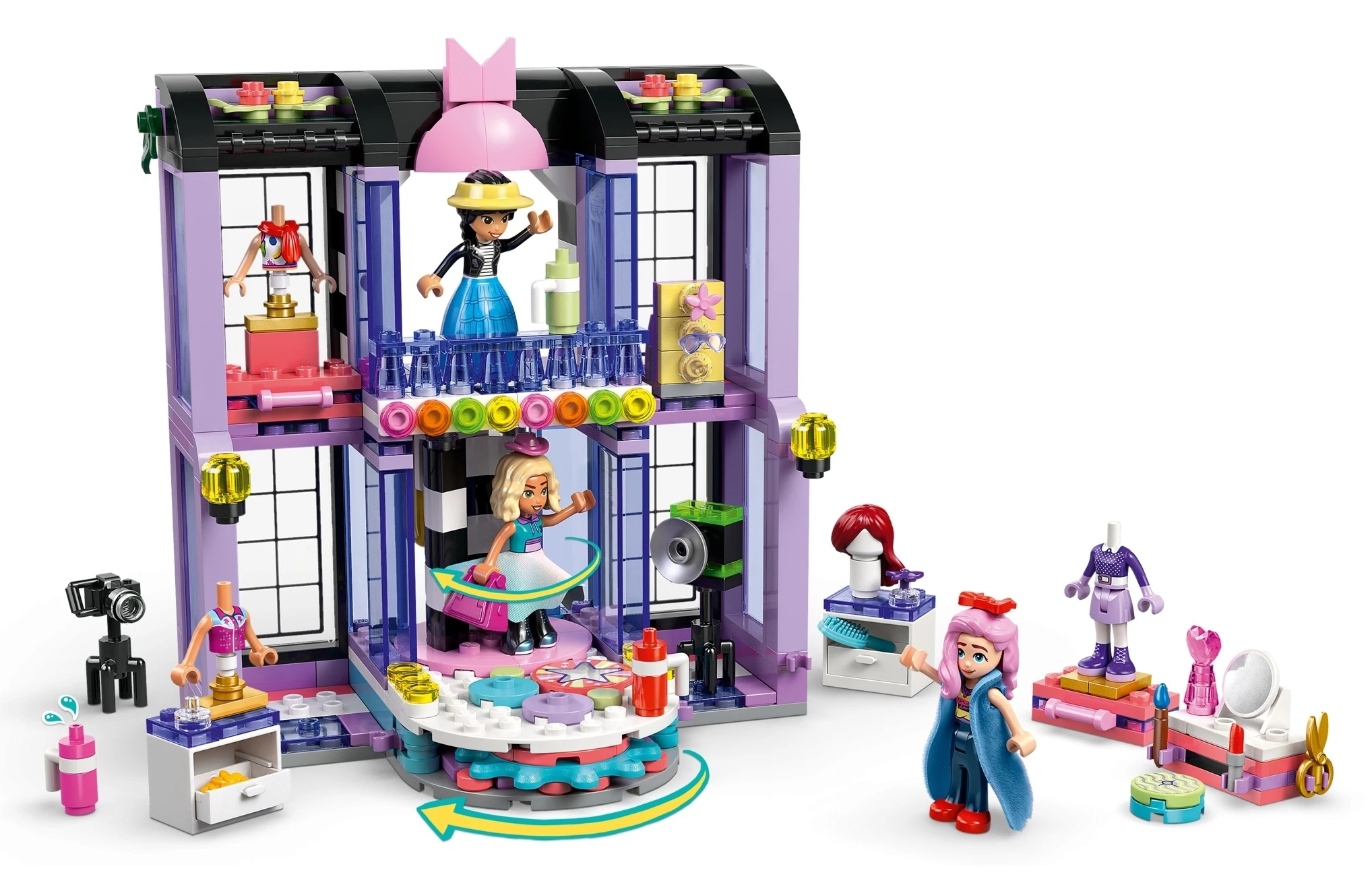 Zabawka Lego: Sklep mody z figurkami, ubraniami i akcesoriami.