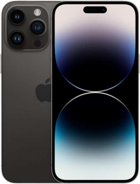 Arkada üç kamerası olan koyu renkli iPhone ve parlak ekran.