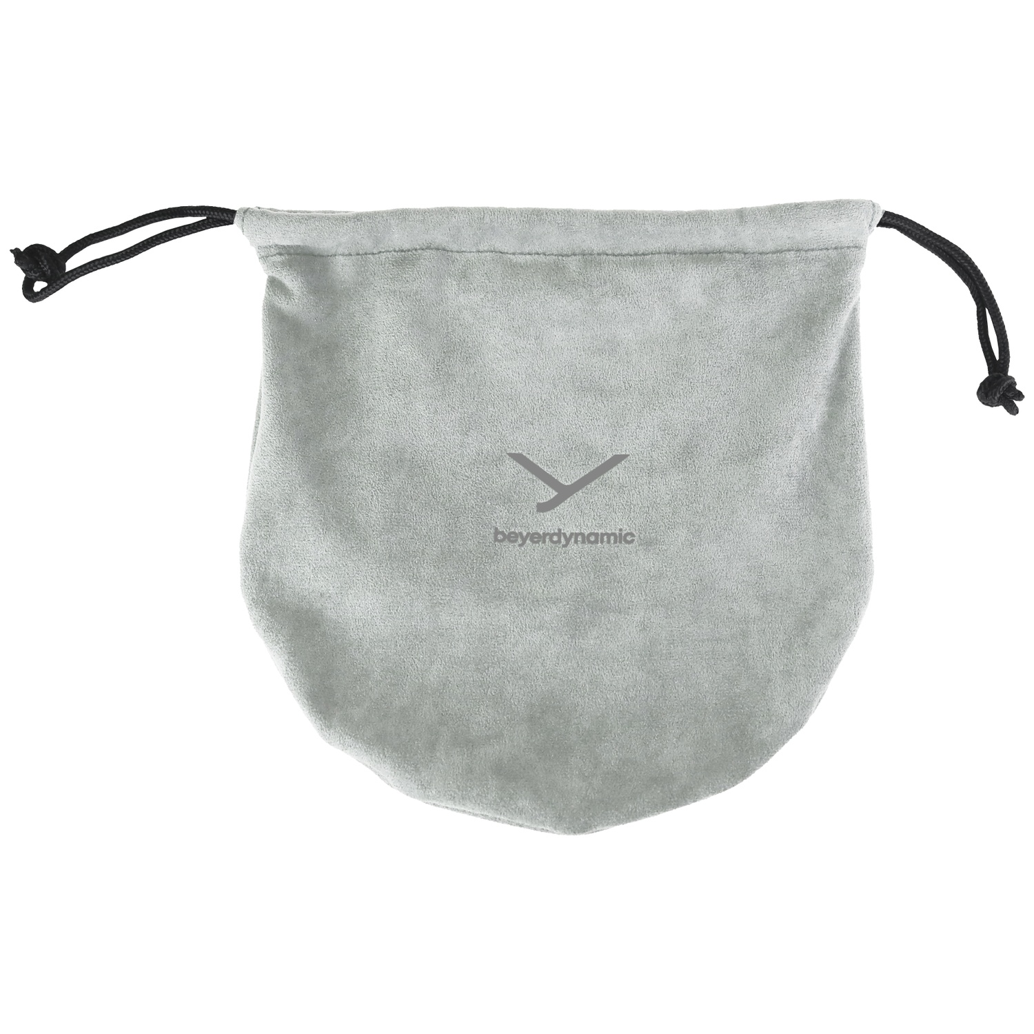 Pochette grise à cordon avec logo beyerdynamic.