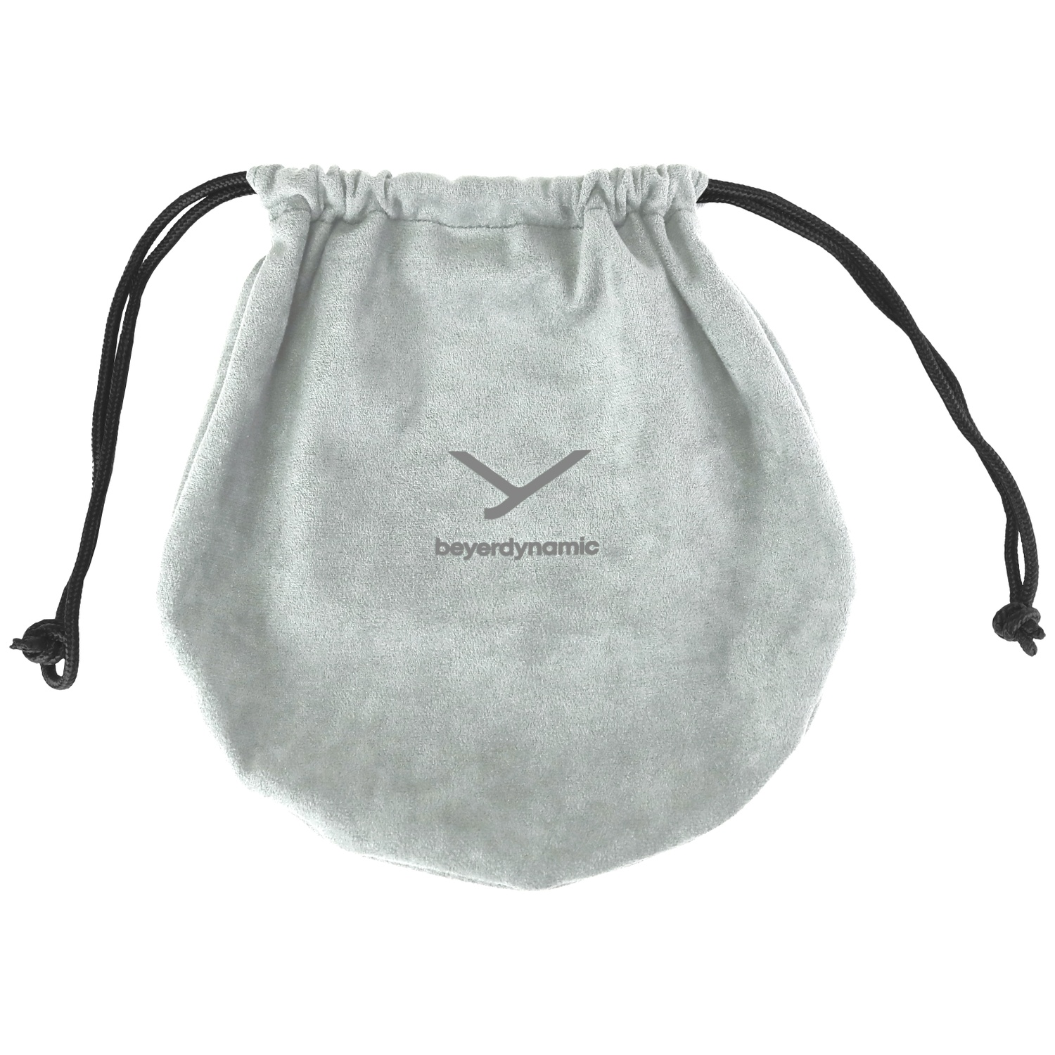 Sac à cordon gris avec le logo Beyerdynamic.