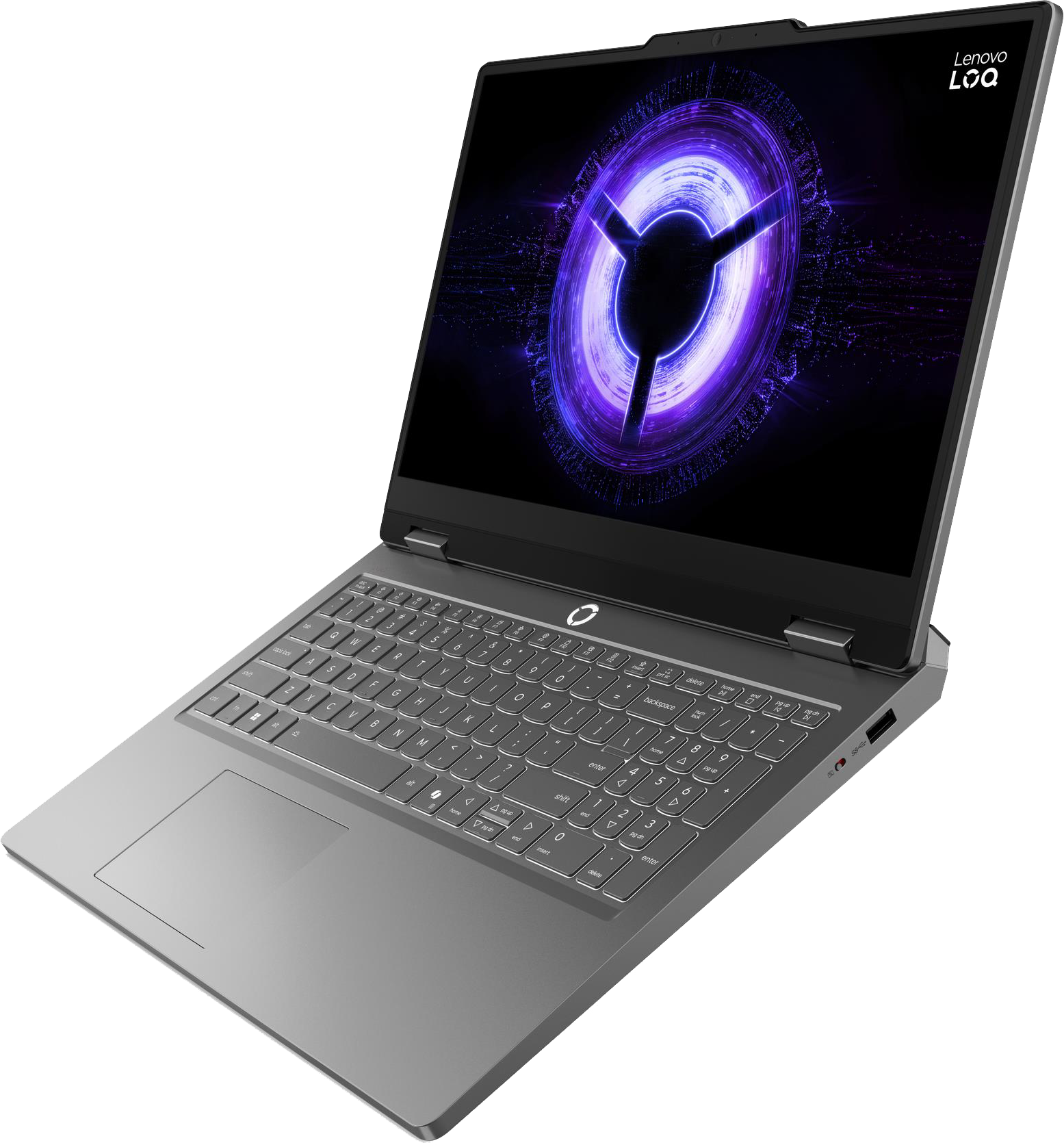LENOVO LOQ Essential 15IRX11 83SC005MHV Szürke Gamer laptop (15,6" FHD/Core i5/16GB/512 GB SSD/RTX5050 8GB/NoOS)
