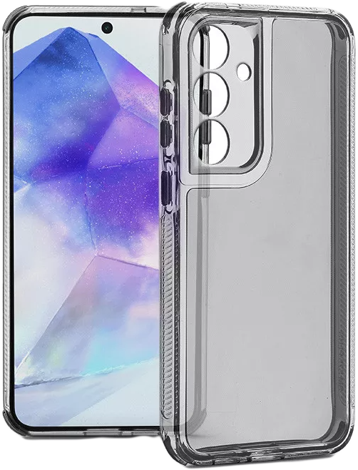 HAFFNER Samsung Galaxy A55 5G Matrix Clear kameravédős szilikon tok, átlátszó (HF324086)