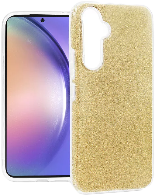 HAFFNER Samsung Galaxy A54 5G Shining szilikon tok, arany (PT-6657)