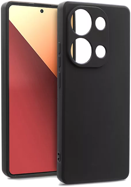 HAFFNER Xiaomi Redmi Note 13 Pro 4G/Poco M6 4G Soft szilikon tok, fekete (HF282324)