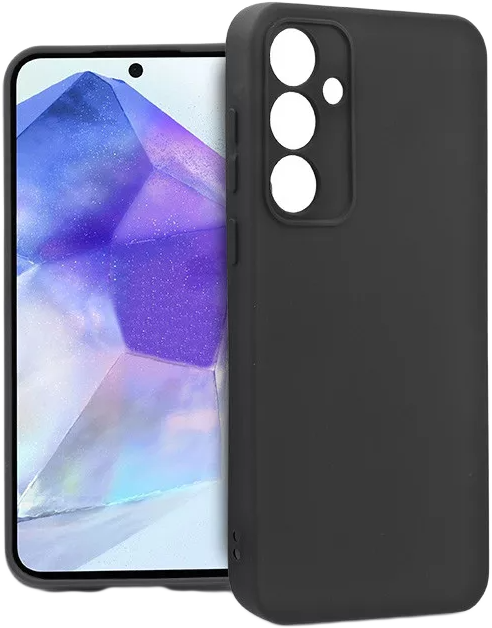 HAFFNER Samsung Galaxy A55 Soft szilikon tok, fekete (HF721616)