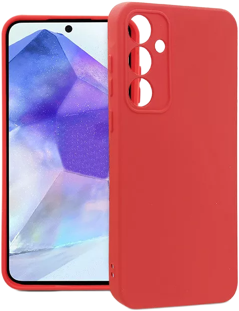 HAFFNER Samsung Galaxy A55 Soft szilikon tok, piros (HF721630)