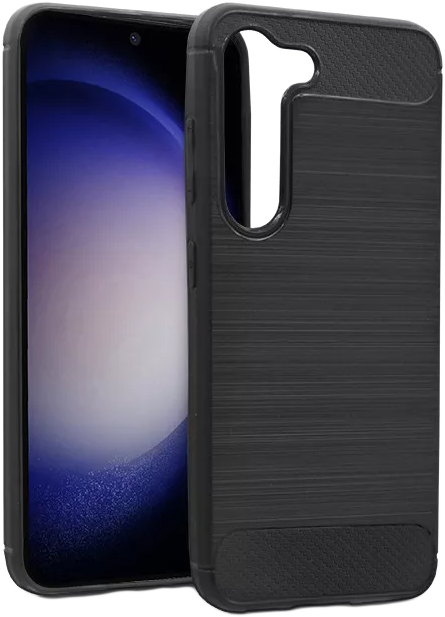 HAFFNER Samsung Galaxy S23 Carbon szilikon tok, fekete (PT-6531)