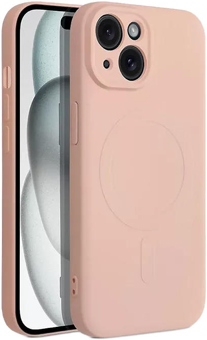 HAFFNER iPhone 15 Plus Silicone Mag Cover szilikon tok, pink (HF229107)