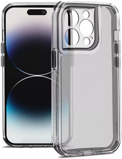 HAFFNER iPhone 14 Pro Matrix Clear kameravédős szilikon tok, átlátszó (HF321412)