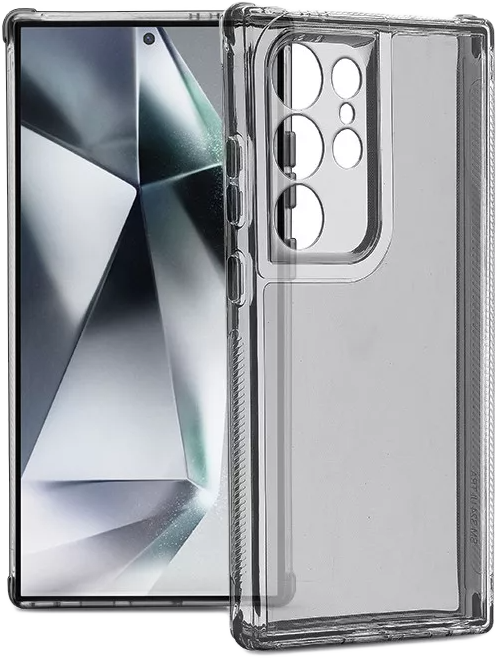 HAFFNER Samsung Galaxy S24 Ultra Matrix Clear kameravédős szilikon tok, átlátszó (HF322426)