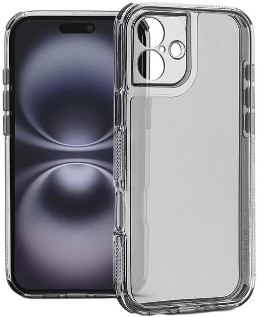 HAFFNER iPhone 16 Plus Matrix Clear kameravédős szilikon tok, átlátszó (HF324338)