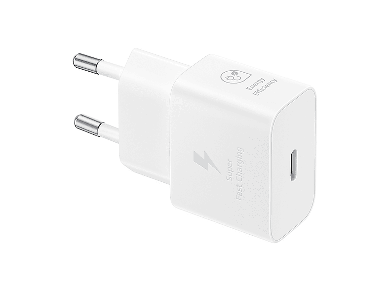 CARICABATTERIA SAMSUNG USB Type-C Super Fast 25W da 25W, Bianco