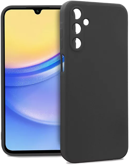 HAFFNER Samsung Galaxy A15 4G/5G Soft szilikon tok, fekete (HF258893)