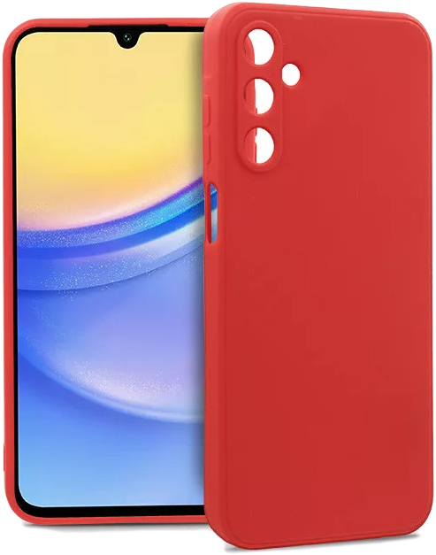 HAFFNER Samsung Galaxy A15 4G/5G Soft szilikon tok, piros (HF258909)