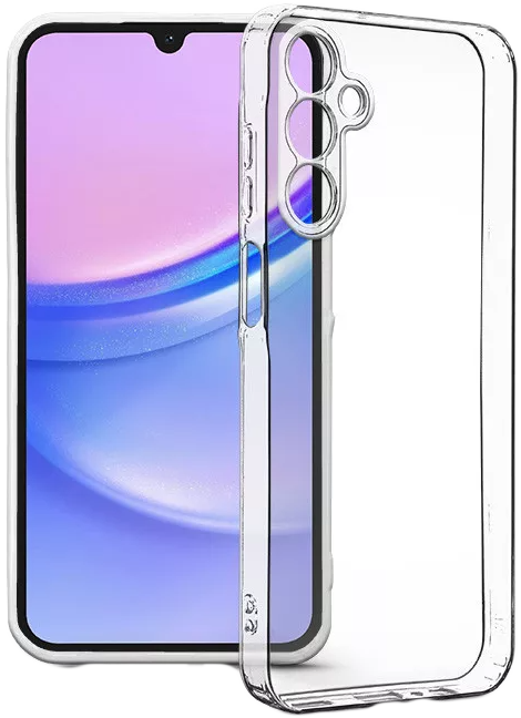 HAFFNER Samsung Galaxy A15 4G/5G Clear Case Box kameravédős szilikon tok, átlátszó (HF258978)