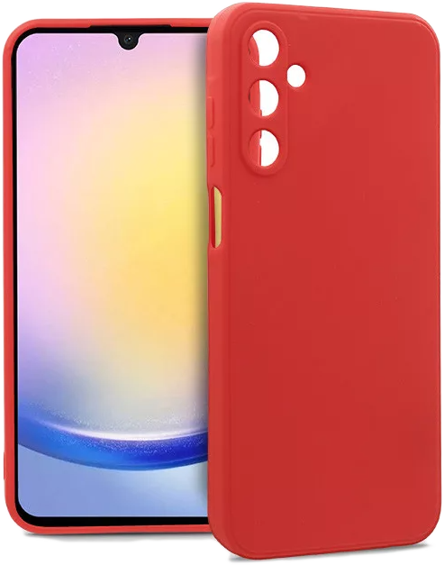 HAFFNER Samsung Galaxy A25 5G Soft szilikon tok, piros (HF259302)