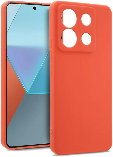 HAFFNER Xiaomi Redmi Note 13 Pro 5G/Poco X6 5G Soft szilikon tok, piros (HF282300)