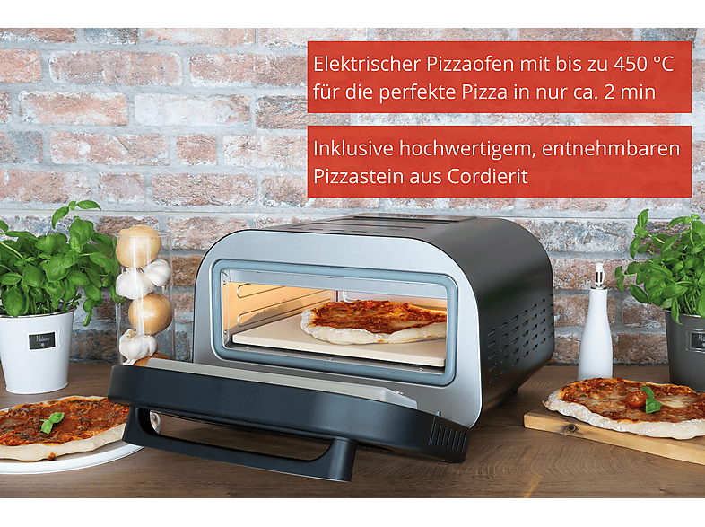 Unold 68916 ENZO Elektrischer Pizzaofen mit bis zu 500 °C — Foto 3 von 5