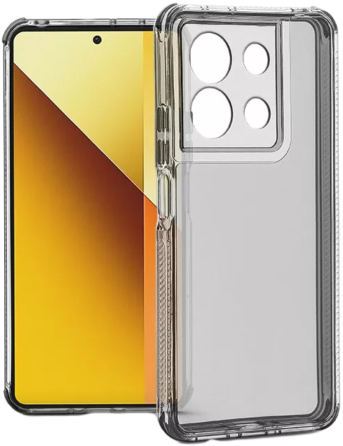 HAFFNER Xiaomi Redmi Note 13 5G Matrix Clear kameravédős szilikon tok, átlátszó (HF322730)