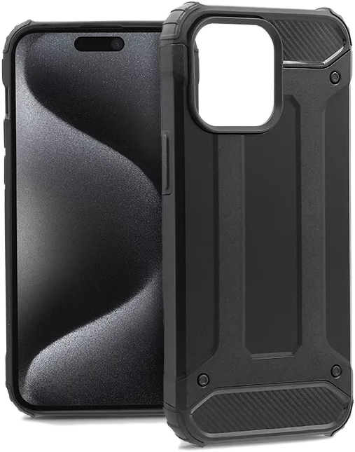 HAFFNER iPhone 15 Pro Max Armor ütésálló tok, fekete (HF212024)