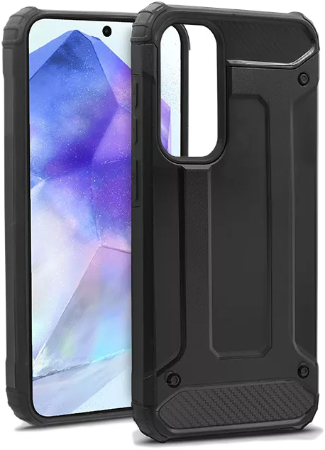 HAFFNER Samsung Galaxy A55 Armor ütésálló tok, fekete (HF272219)