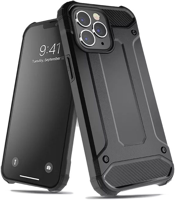 HAFFNER iPhone 14 Plus Armor ütésálló tok, fekete (PT-6454)