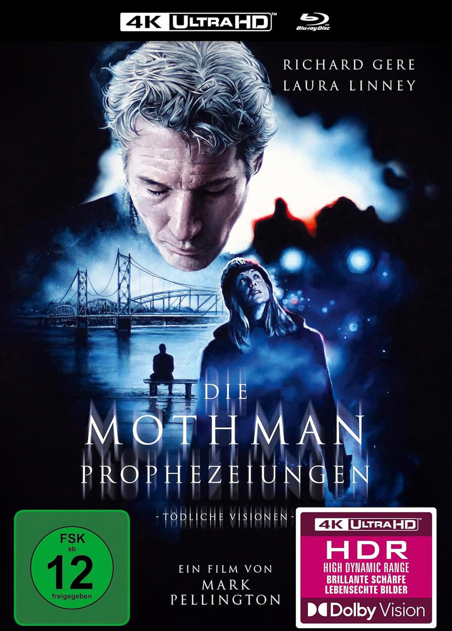 Filmplakat mit Richard Gere und Laura Linney, Brücke und Mann auf Bank.