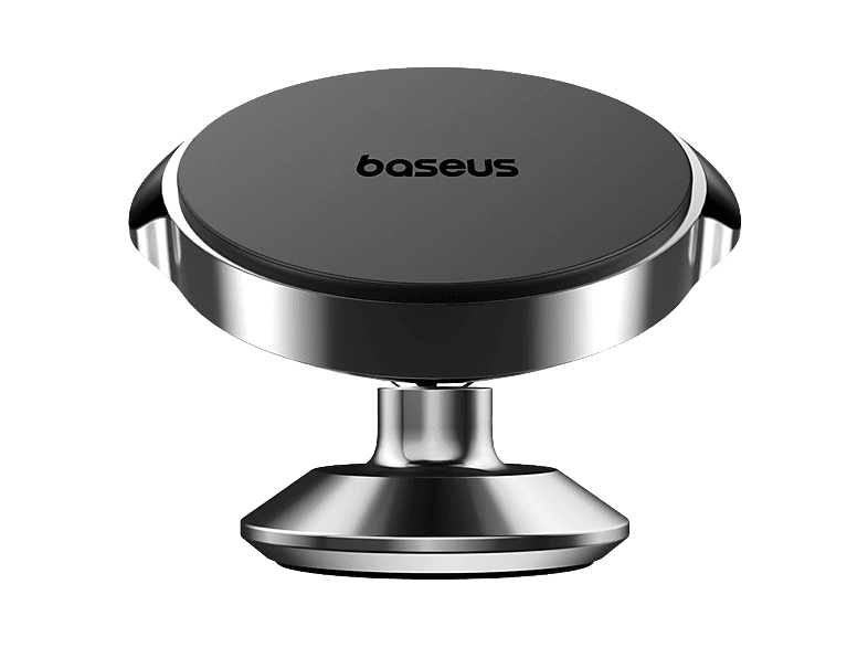 Soporte de móvil para coche - Baseus Small Ears Series, Universal, Con 4 potentes imanes neodimio, Sujeción 360º, Base metálica, Negro