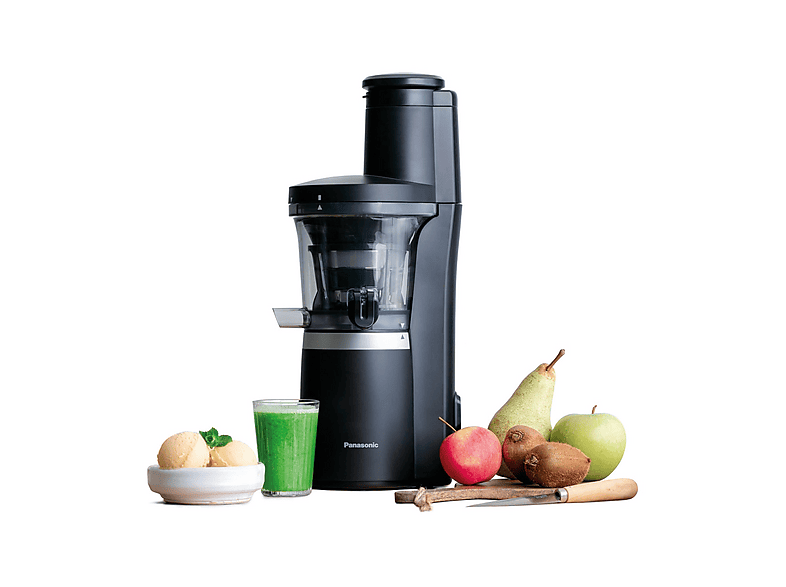 ESTRATTORE DI SUCCO PANASONIC MJ-L700KXE, Potenza 150 W, Rotazione massima 45 rpm, Recipiente succo da 0,78 l, 1 velocità velocità, nero