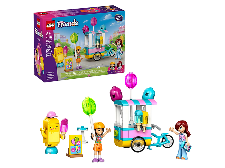 Klocki LEGO Friends Stoisko z lodami i balonami 42692