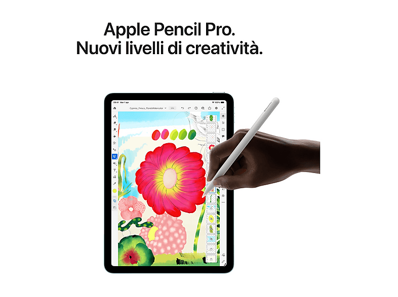 APPLE IPAD AIR 13 M4 WF CL 128 , 13 pollici, Chip M4, 128/GB
