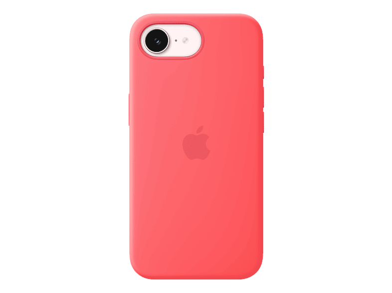 APPLE Silikon Case mit MagSafe, Backcover, Apple, iPhone 17e, Bright Guava