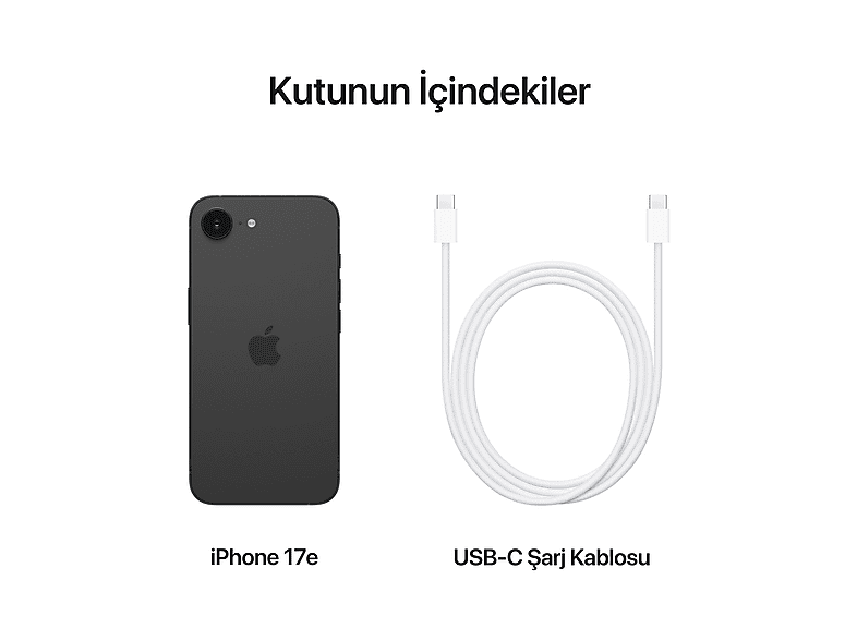 APPLE iPhone 17e 256GB Akıllı Telefon Siyah MHRV4TU/A Fiyat