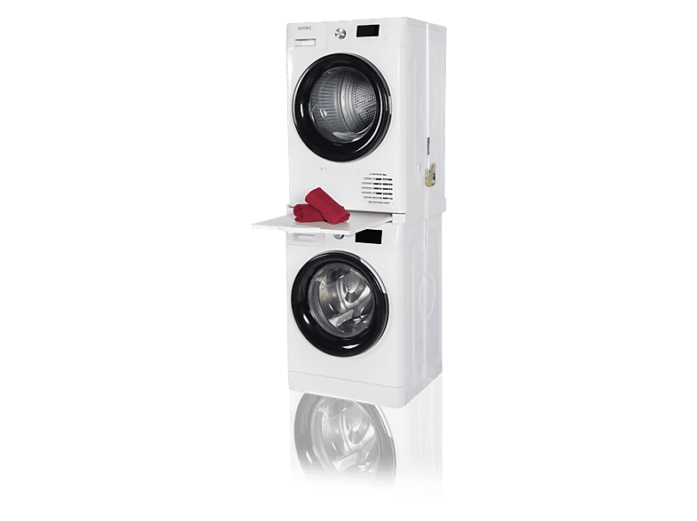 Accesorio lavadora - KOENIC KSK-1000-1, Permite instalar la secadora sobre lavadora, Compatibilidas Universal