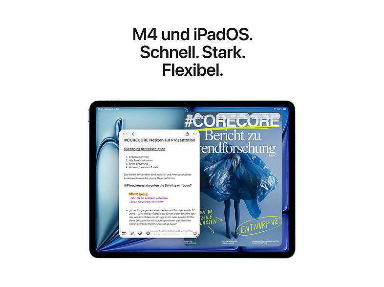 Thumbnail - APPLE iPad Air (2026) Wi-Fi, Tablet, 128 GB, 13 Zoll, Space Grau