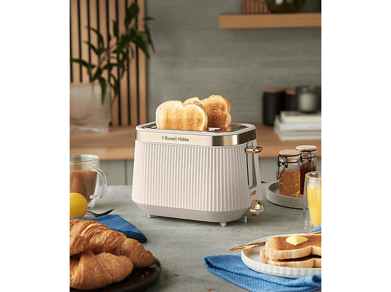 Russell Hobbs 26761-56 Bronte Toaster (Stone/Gold, 980 Watt, Schlitze: 2) — Foto 3 von 3