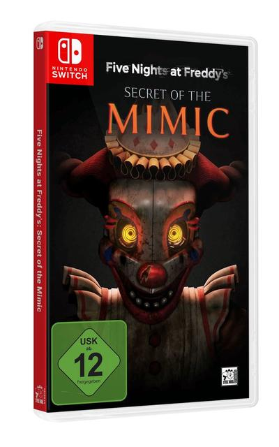 Nintendo Switch Spielhülle mit gruseligem Clown und USK 12 Siegel.