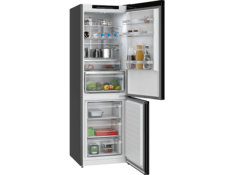 Siemens KG36NVXBG iQ300 Kühl- und Gefrierkombination (B, 321 l, 1860 mm hoch, Standgerät, No Frost (verminderte Eisbildung), Dark inox) — Foto 3 von 5